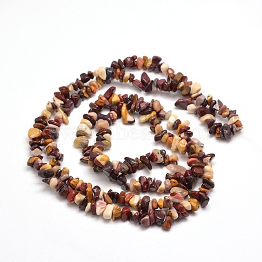 Natural Mookaite Chip Bead Strands(X-G-M205-39)-2