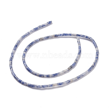 Perles de jaspe tache bleue naturelle(G-M389-08)-2