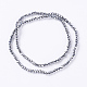 Faceted Rondelle Electroplate Glass Beads Strands(X-EGLA-D009-27)-2