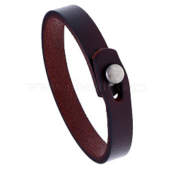 Punk Retro Ethnic Style Handmade Leather Bracelet Couple Literary Hand Strap Men, Coconut Brown, 0.1cm(ST7867175)