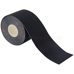 5M Cotton Underwrap Bandages, Pre-Wrap Sports Tape for Athletic Elbow Knees Ankles, Bicycle Handle, Racket, Black, 50mm(AJEW-WH0513-51A)