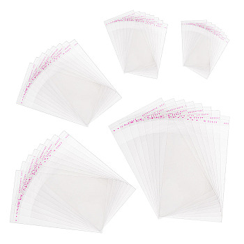 OPP Cellophane Bags, Jewelry Storage Bags, Self-Adhesive Sealing Bags, Rectangle, Clear, 2000pcs/set