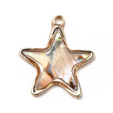 Pendentifs d'émail en laiton (KK-K252-10G-09)-2