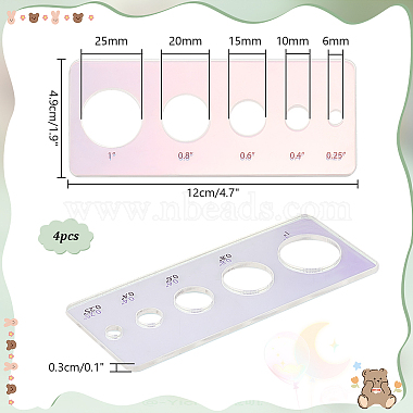 Messwerkzeug aus Acryl für Puppenaugen(TOOL-WH0155-110A-01)-2