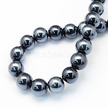 Perles rondes en porcelaine manuelles(X-PORC-S489-8mm-03)-2