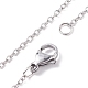 304 Stainless Steel Evil Eye Pendant Necklace for Women(NJEW-JN03854)-7