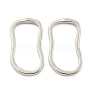 Alloy Linking Rings, Oval, Platinum, 20x11x1.5mm, Inner Diameter: 18x8mm(FIND-A039-06P)