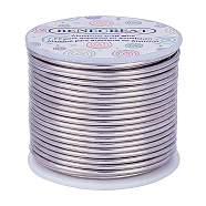 Round Aluminum Wire, Dark Gray, 10 Gauge, 2.5mm, about 80.38 Feet(24.5m)/roll(AW-BC0001-2.5mm-17)