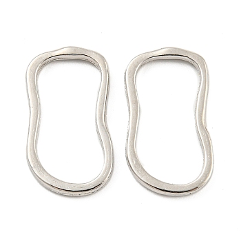 Alloy Linking Rings, Oval, Platinum, 20x11x1.5mm, Inner Diameter: 18x8mm