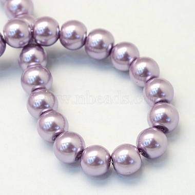 Chapelets de perles rondes en verre peint(HY-Q003-6mm-44)-3