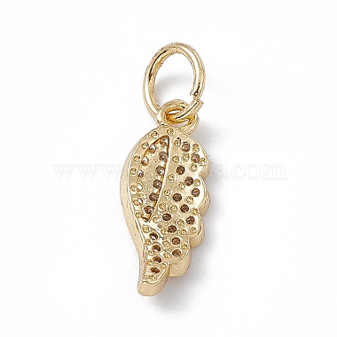 Rack Plating Brass Micro Pave Cubic Zirconia Pendants(KK-G451-06G)-2