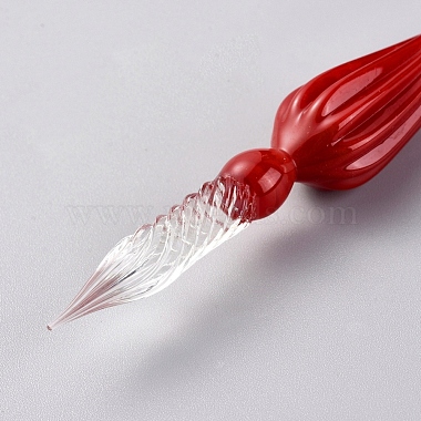 stylo plongeur en verre fait à la main(AJEW-WH0121-43B)-2