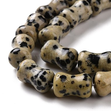 Chapelets de perles en jaspe dalmatien naturelle(G-D481-04)-4