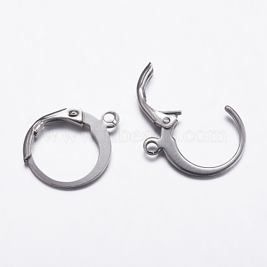 Stainless Steel Color Stainless Steel Leverback Earring Findings