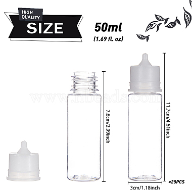 Benecreat пластиковые бутылки для выжимания(AJEW-BC0001-33A)-2