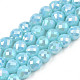 Electroplate Opaque Solid Color Glass Beads Strands(EGLA-N002-26-A01)-1