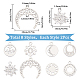 16Pcs 8 Style 304 Stainless Steel Charms(STAS-SC0008-36-1)-2