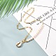 Гальваническое ожерелье с подвеской из ракушек каури для девочек и женщин(NJEW-JN03679)-3