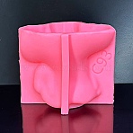 Human DIY Silicone Molds, Decoration Making, Resin Casting Molds, For UV Resin, Epoxy Resin Jewelry Making, Hot Pink, 97x122x85mm(SIMO-H141-13)
