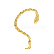 Alloy Snake Cuff Earrings for Girl Women Gift, Light Gold, 71mm(PW-WG93319-01)