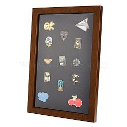 Wood with Paper Photo Frame, Badge Storage Decorative Picture Frame, Rectangle, Camel, 334x231x20.5mm, Inner Diameter: 191x298mm(AJEW-WH0314-178)