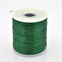 Flat Elastic Crystal String, Elastic Beading Thread, for Stretch Bracelet Making, Green, 0.5mm, about 546.8 yards(500m)/roll(EW-J002-0.5mm-06)