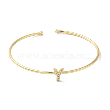 Bracelets en laiton plaqué en rack(BJEW-A018-01G-Y)-2