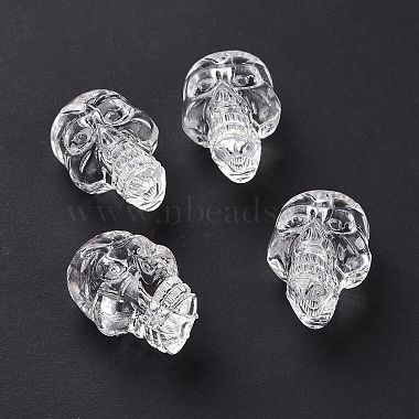 Clear Skull Acrylic Beads