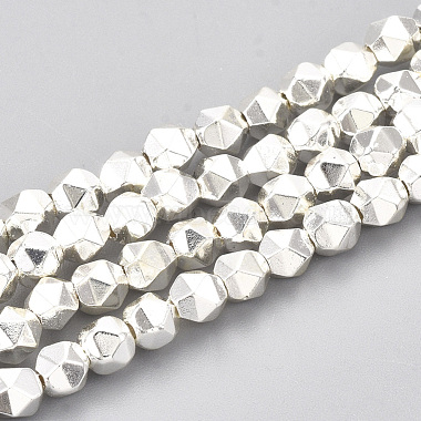 Electroplate Non-magnetic Synthetic Hematite Beads Strands(G-T114-34)-2