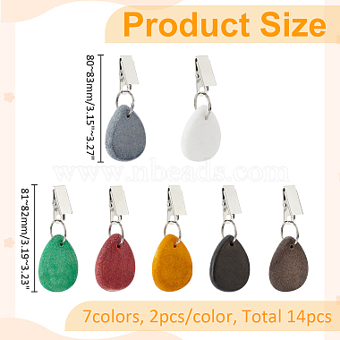 14Pcs 7 Styles Marble Tablecloth Weights(AJEW-WR0002-54)-2