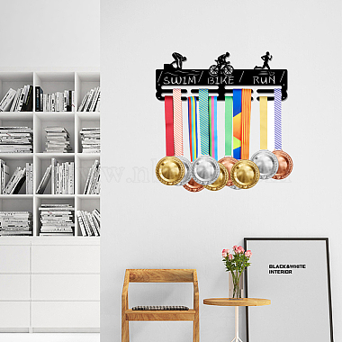 Sports Theme Iron Medal Hanger Holder Display Wall Rack(ODIS-WH0021-636)-6