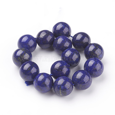 Chapelets de perles en lapis-lazuli naturel(X-G-G087-14mm)-2