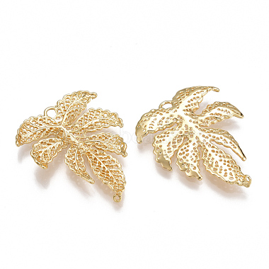 Real Gold Plated Leaf Brass