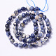 Faceted Natural Sodalite Round Bead Strands(G-L377-45-6mm)-2
