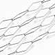 Tarnish Resistant 201 Stainless Steel Rhombus Link Chains(CHS-S006-JN959-1)-4