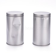 (Defective Closeout Sale), Tea Tin Canister with Airtight Double Lids, Small Kitchen Canisters, for Tea Coffee Sugar Storage, Matte Silver Color, 2-7/8x5-1/4 inch(7.3x13.2cm)(CON-XCP0001-04MS)