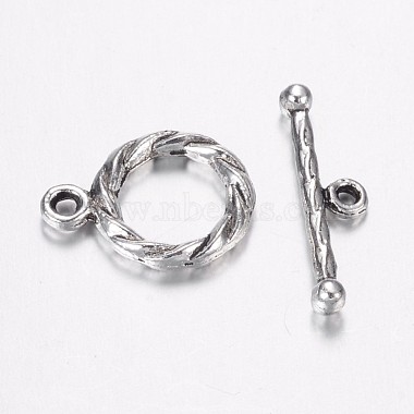Tibetan Style Alloy Toggle Clasps(PALLOY-G117-05AS)-1