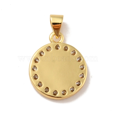 Pendentifs en laiton zircon cubique transparent(KK-B059-23G)-2