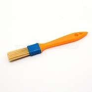 (Clearance Sale)Nylon Oil Varnish Brush, with Plastic Handle, Gold, 18x2.5x1.2cm(TOOL-WH0129-56)