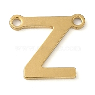 304 Stainless Steel Charms, Real 18K Gold Plated, Letter Charm, Letter Z, 9.5x11x1mm, Hole: 1mm(STAS-Z074-04G-Z)