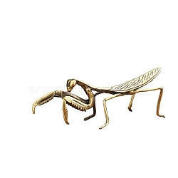 Alloy Mantis Ornament, for Home Office Desk Decoration, Antique Bronze, 70x25mm(PW-WG68EF2-01)