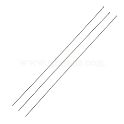 Steel Beading Needles with Hook for Bead Spinner, Curved Needles for Beading Jewelry, Stainless Steel Color, 18x0.06cm(TOOL-C009-01B-04)