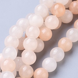 Natural Pink Aventurine Beads Strand, Round, 8mm, Hole: 0.8mm, about 47pcs/strand, (38.5cm)(X-G-P397-01)