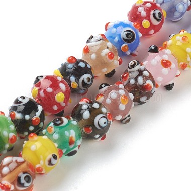 Handmade Bumpy Lampwork Beads(LAMP-J092-08)-2