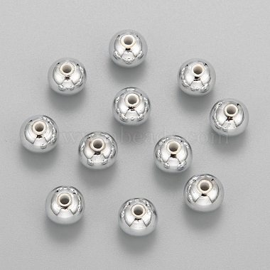 Plating Plastic Acrylic Round Beads(PACR-L003-10mm-S)-7
