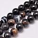 Chapelets de perles en agate rayée naturelle/agate à bandes(G-G962-10mm-12)-1