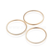 201 Stainless Steel Linking Rings, Ring, Real 24k Gold Plated, 22x0.6mm, Inner Diameter: 18~19mm(STAS-F192-001G-02)