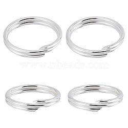 20Pcs 925 Sterling Silver Split Jump Rings, Double Loop Jump Rings, Ring, Silver, 8x1.5mm, Hole: 7mm(STER-BBC0001-33B)