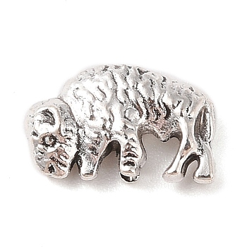 Tibetan Style Alloy Beads, Cadmium Free & Lead Free, Antique Silver, Dinosaur, 10x16x4.5mm, Hole: 1.6mm, about 471pcs/1000g