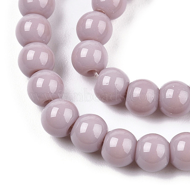 Opaque Solid Color Glass Beads Strands(GLAA-T032-P4mm-07)-2